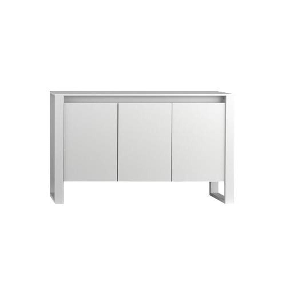 Miniatura Conjunto Mesa Para Computador E Balcão 2 Portas Branco