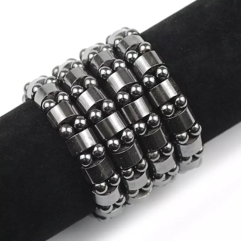 Miniatura Pulseira Bracelete Pedra Preta Hematita P8832