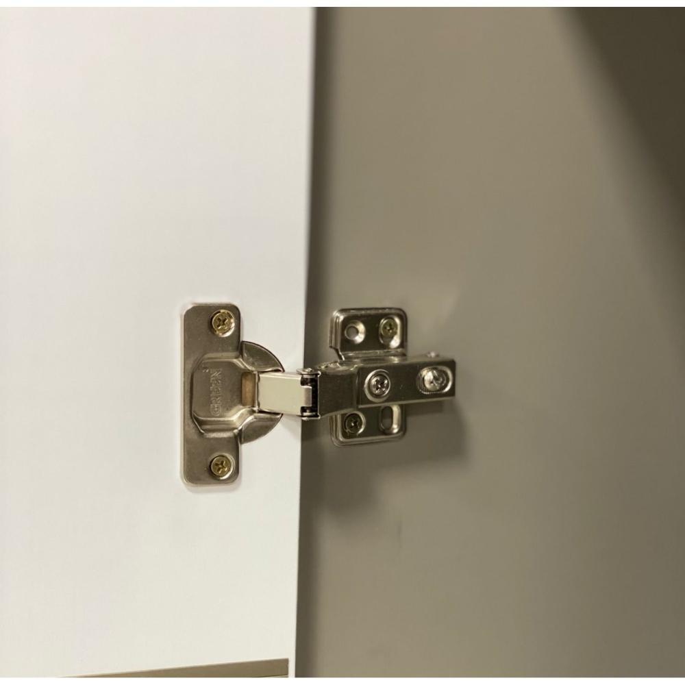 Balcão 2 Portas 3 Gavetas Cozinha Diamante New Fumê/Branco