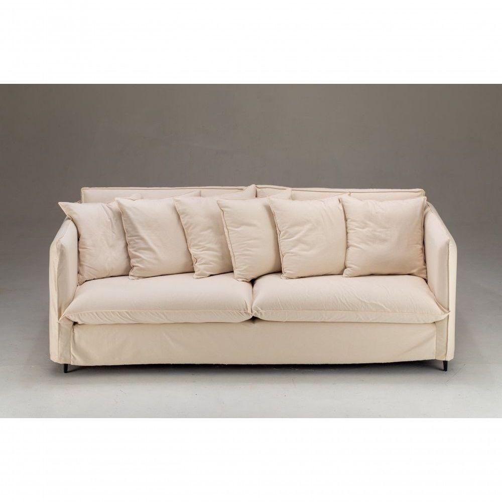 Miniatura Sofa Arizona De Capa Tecido Sarja Bege