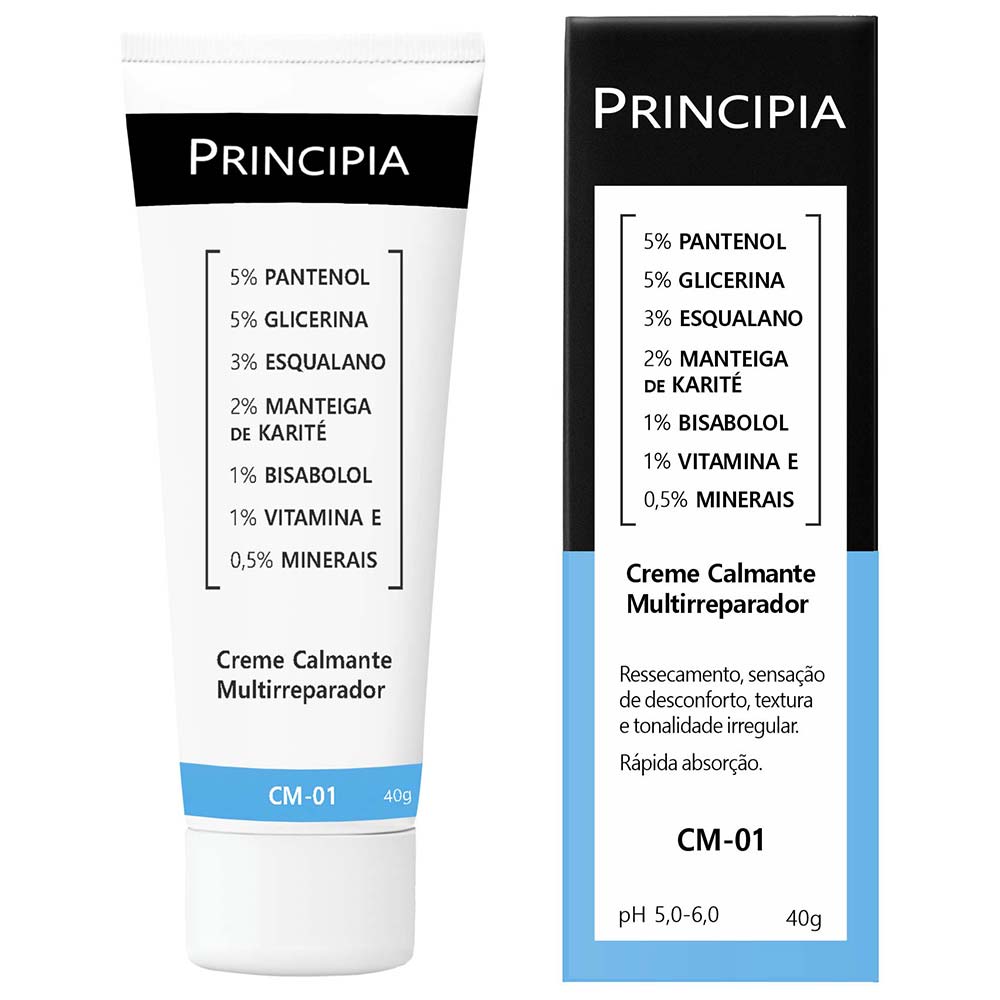 Miniatura Creme Calmante Multirreparador Principia - CM-01 40g