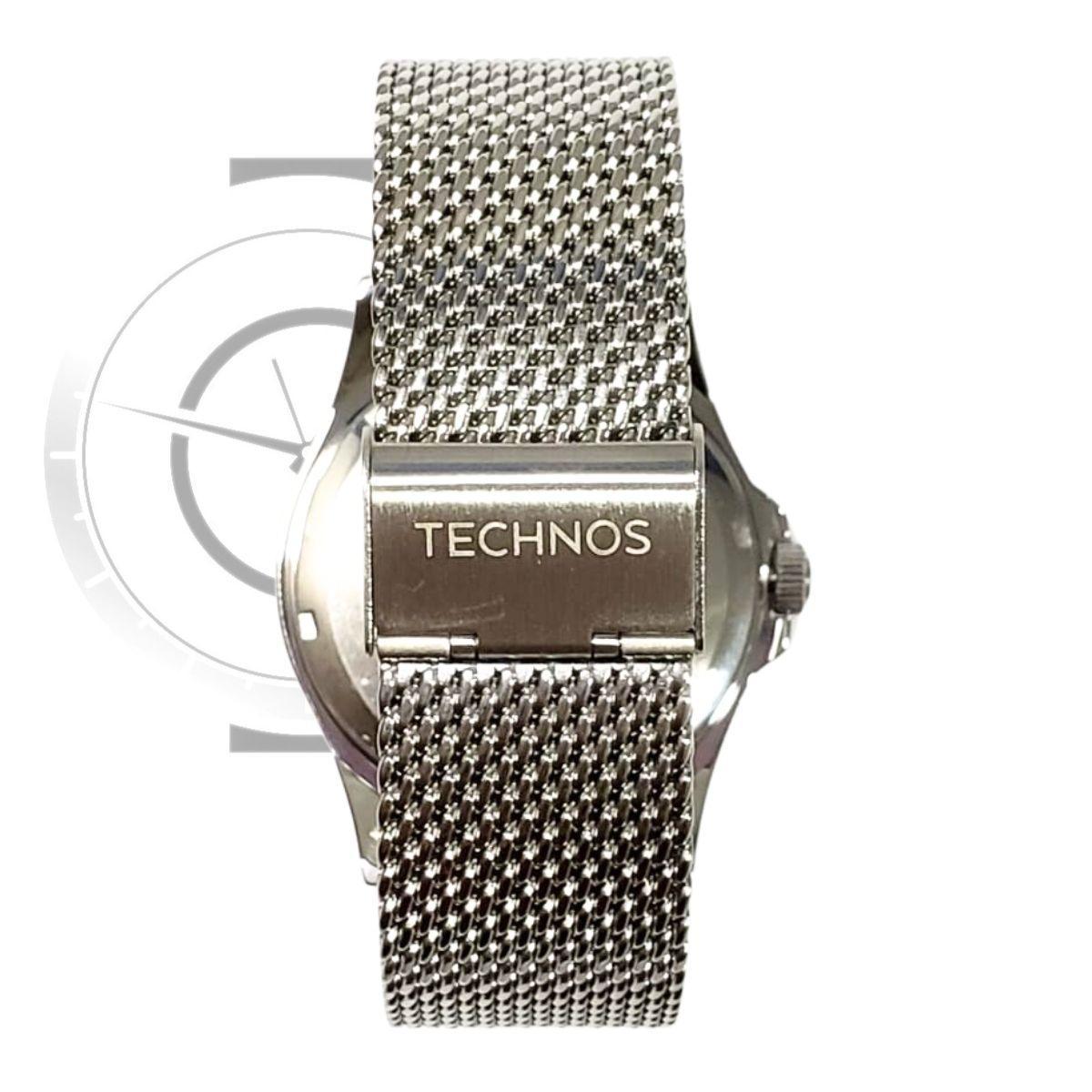 Relógio Technos Classic Steel 2115LAL/0P Prata 46mm
