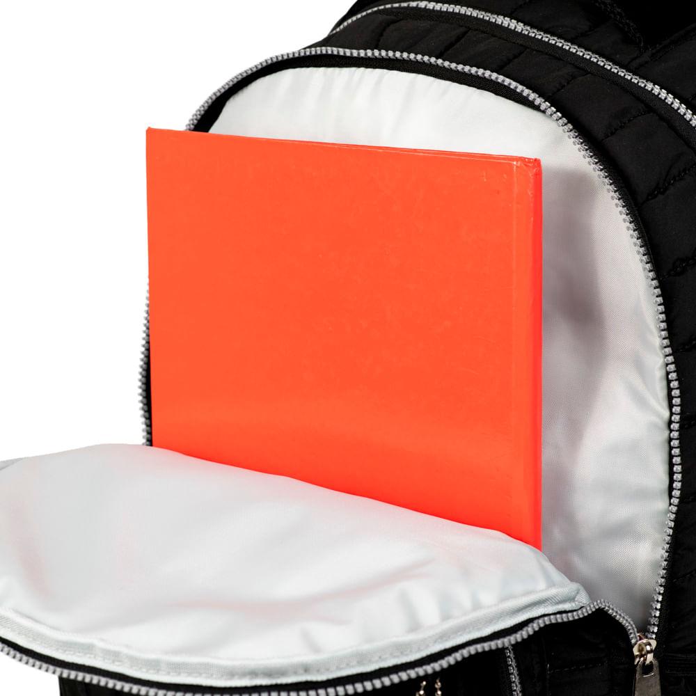 Mochila Escolar Feminina Juvenil  BG Girl Preta Preto