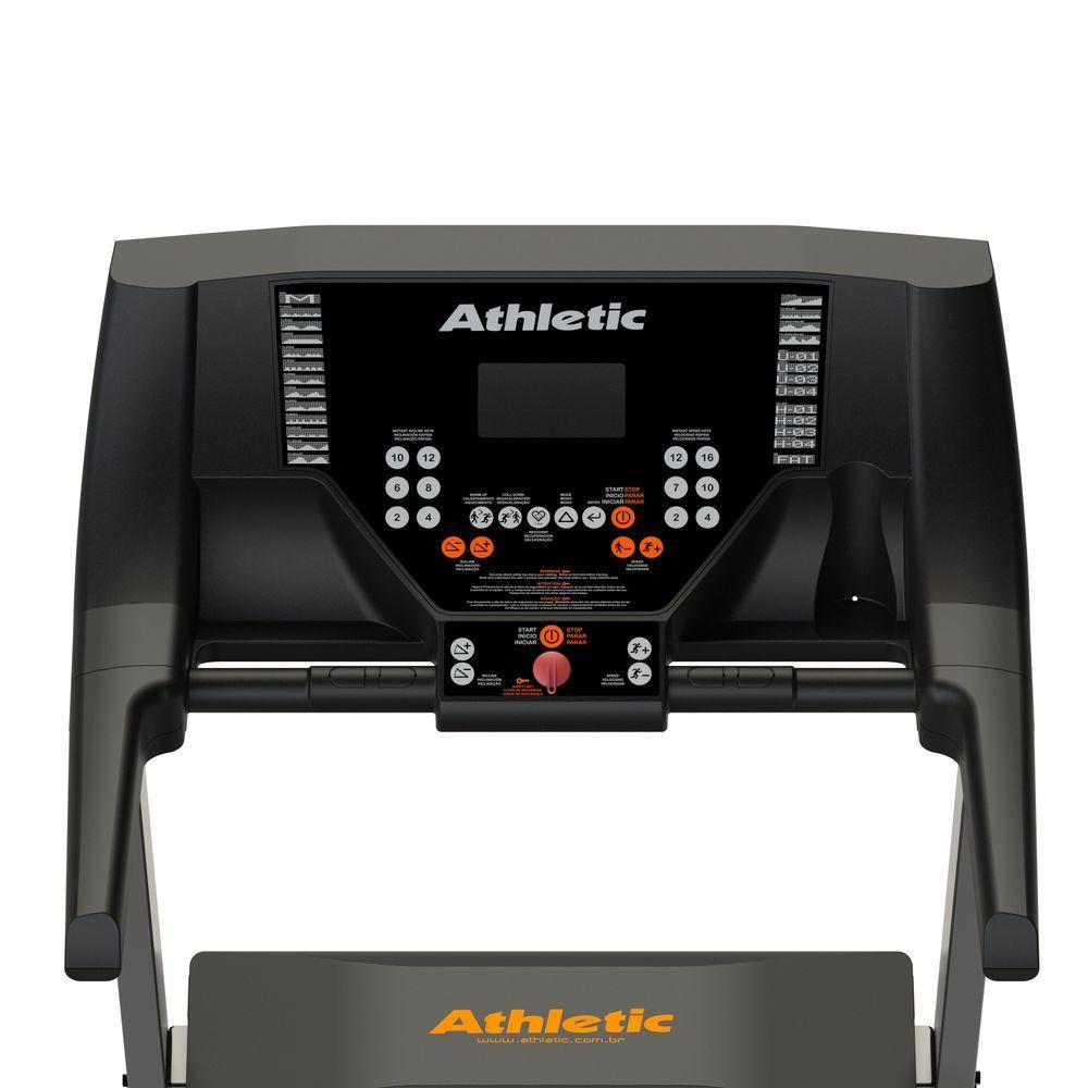 Miniatura Esteira Elétrica Athletic New Extreme 18km/h Suporta 130kg 220V