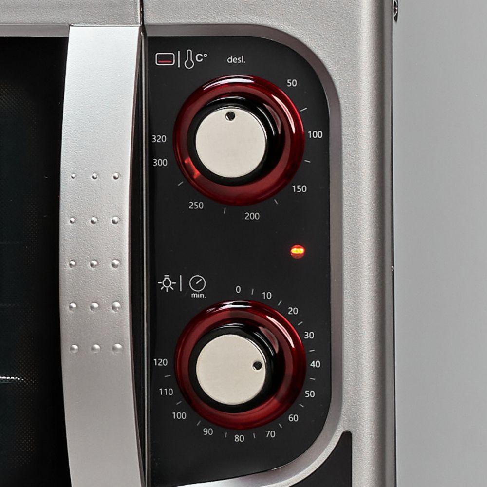 Miniatura FORNO ELETRICO DE BANCADA FISCHER GOURMET GRILL G II PRATA GII 44L 220V (9741-79182) 220v