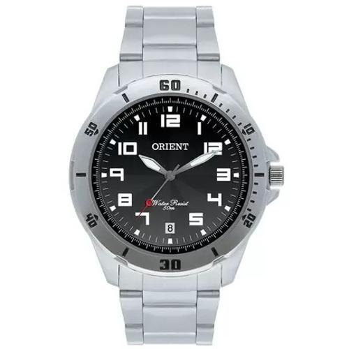 Miniatura Relógio Masculino Orient Prata/Preto Mbss1155A-P2Sx