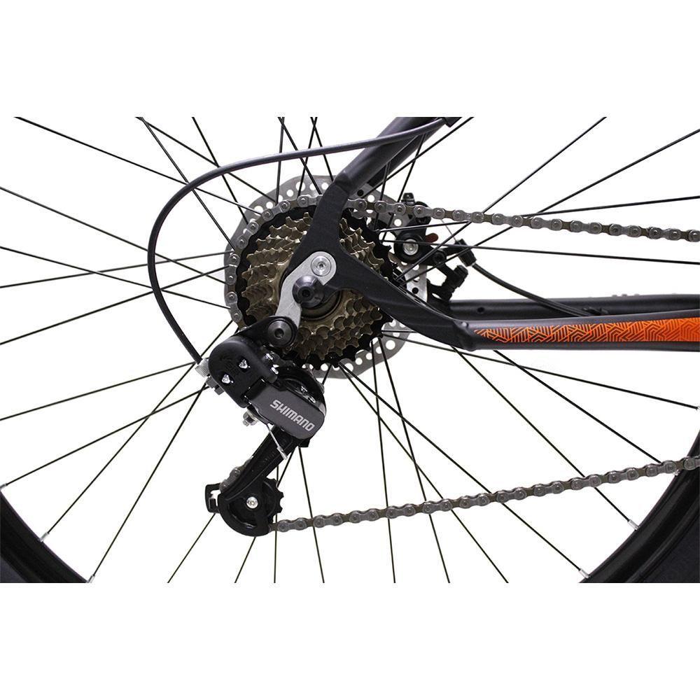 Bicicleta Aro 29 Ksw Bike Alumínio Câmbios Shimano 21 Marchas Preto Fos -ad Laranja 19