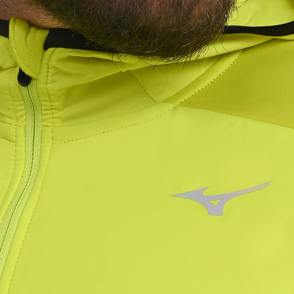 Miniatura Jaqueta de Corrida Masculina Mizuno Warmalite Hybrid G Azul