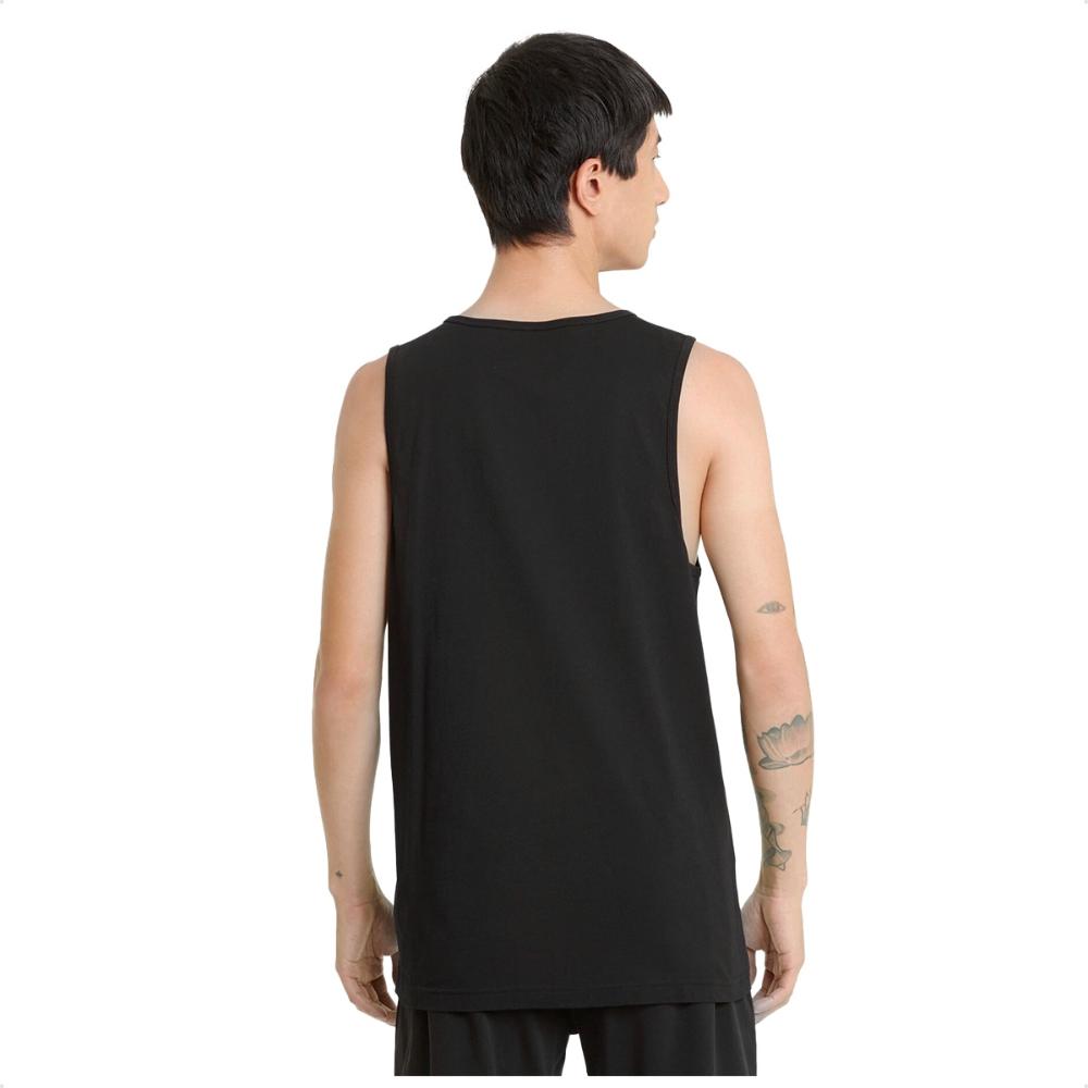 Miniatura Camiseta Regata Puma Essentials Masculina Preto / Branco - EPP
