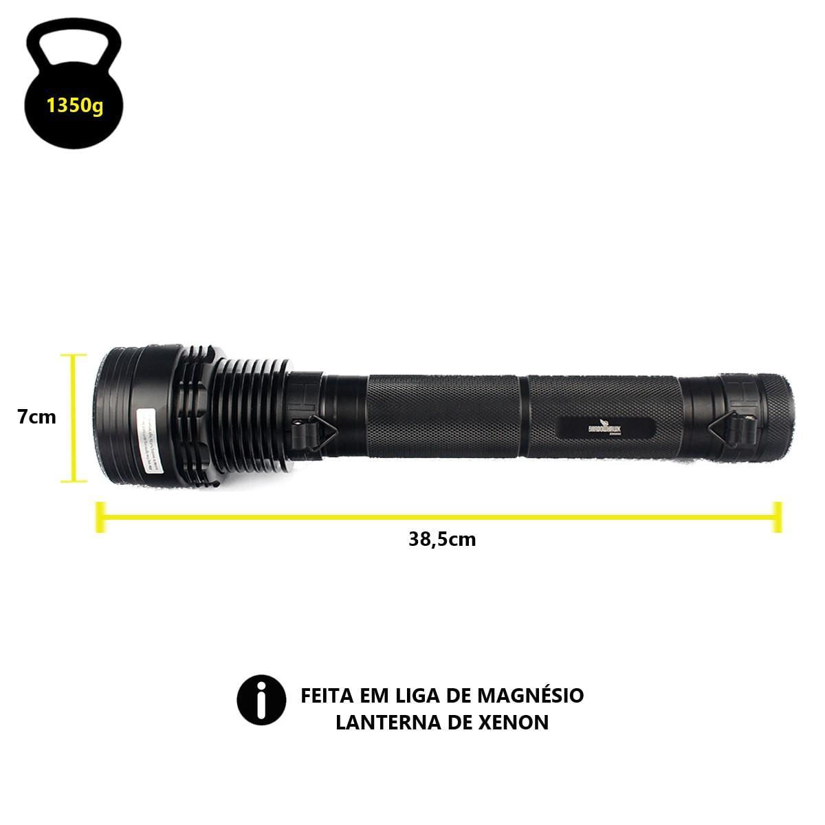 Lanterna De Xenon Shadowhawk 85W + Bateria + Maleta