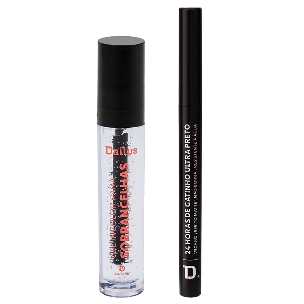 Miniatura Dailus Kit - Caneta Delineadora + Gel Incolor para Sobrancelhas Kit