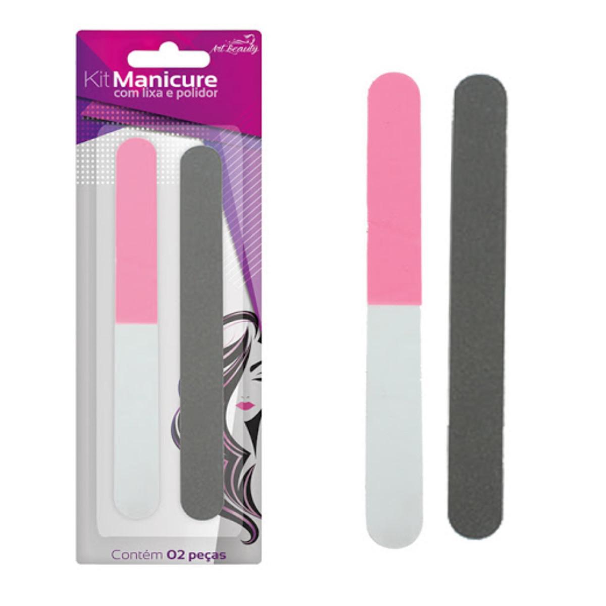 Miniatura Kit Manicure Com Lixa De Unha Abrasiva E Lixa Polidora