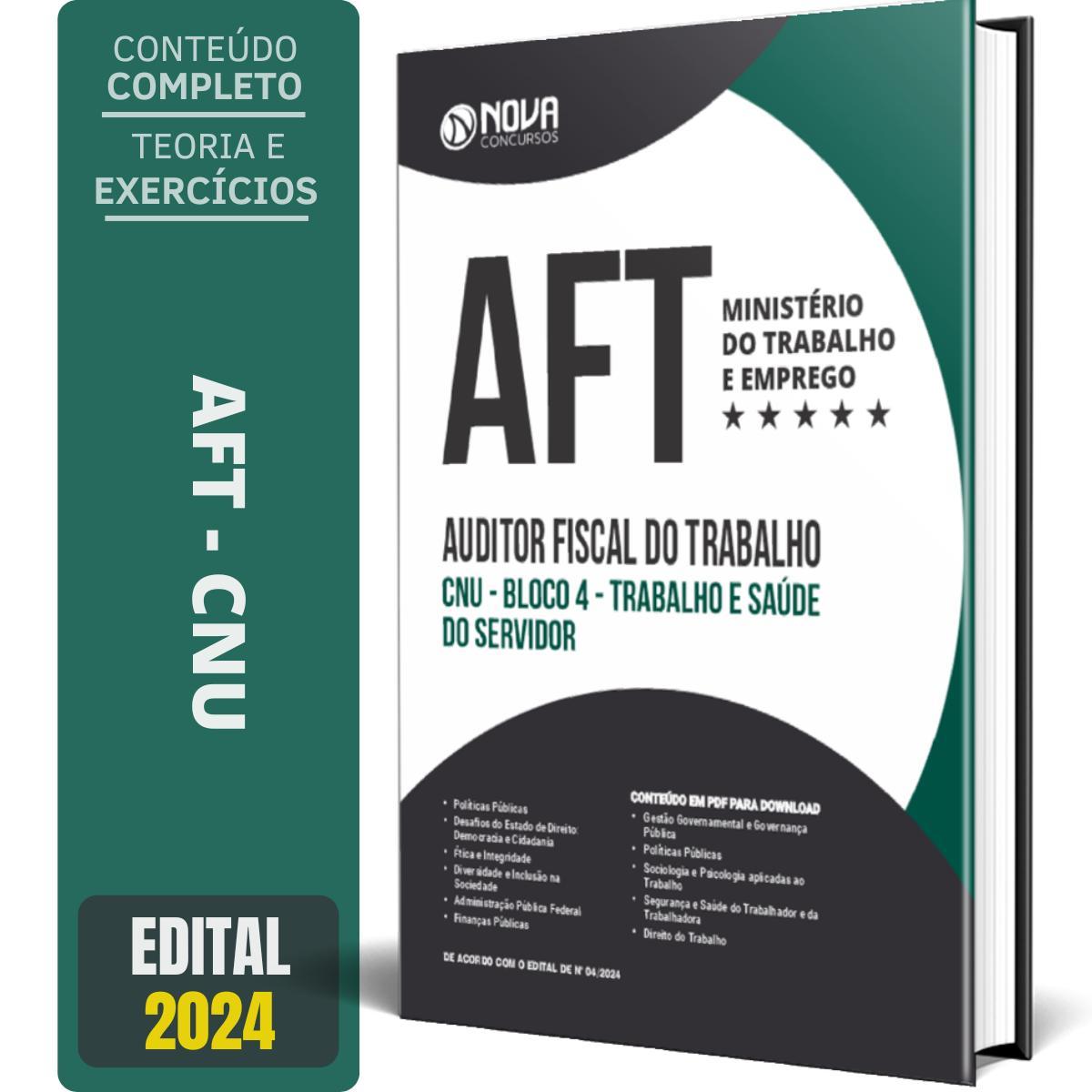 Miniatura Apostila Aft 2024 Conhecimentos Gerais E Específicos Cnu