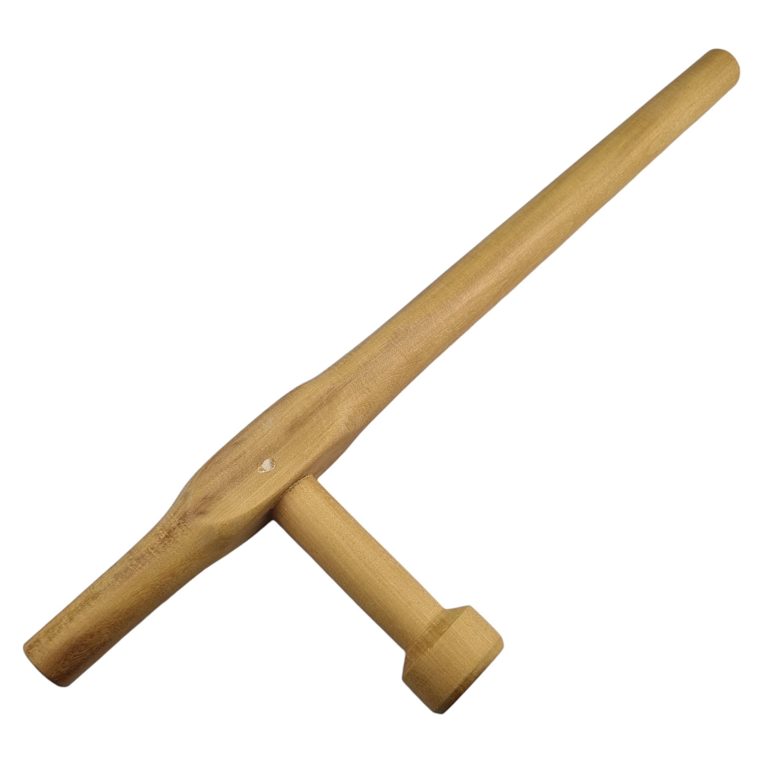Miniatura Tonfa 55 Cm Em Madeira Garapeira Para Artes Marciais