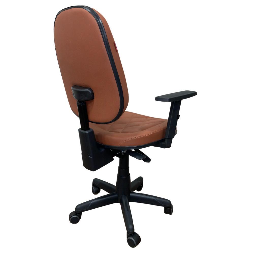 Miniatura Cadeira para Escritório Executiva Alta Elegance Lux 101cm X 62cm X 46cm Terracota