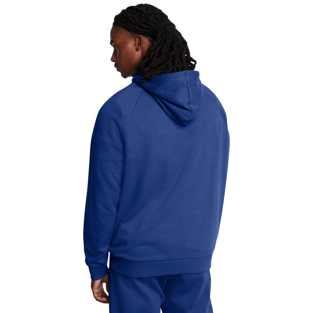 Miniatura Blusa Manga Longa de Treino Masculina Under Armour Rival Fleece G Azul