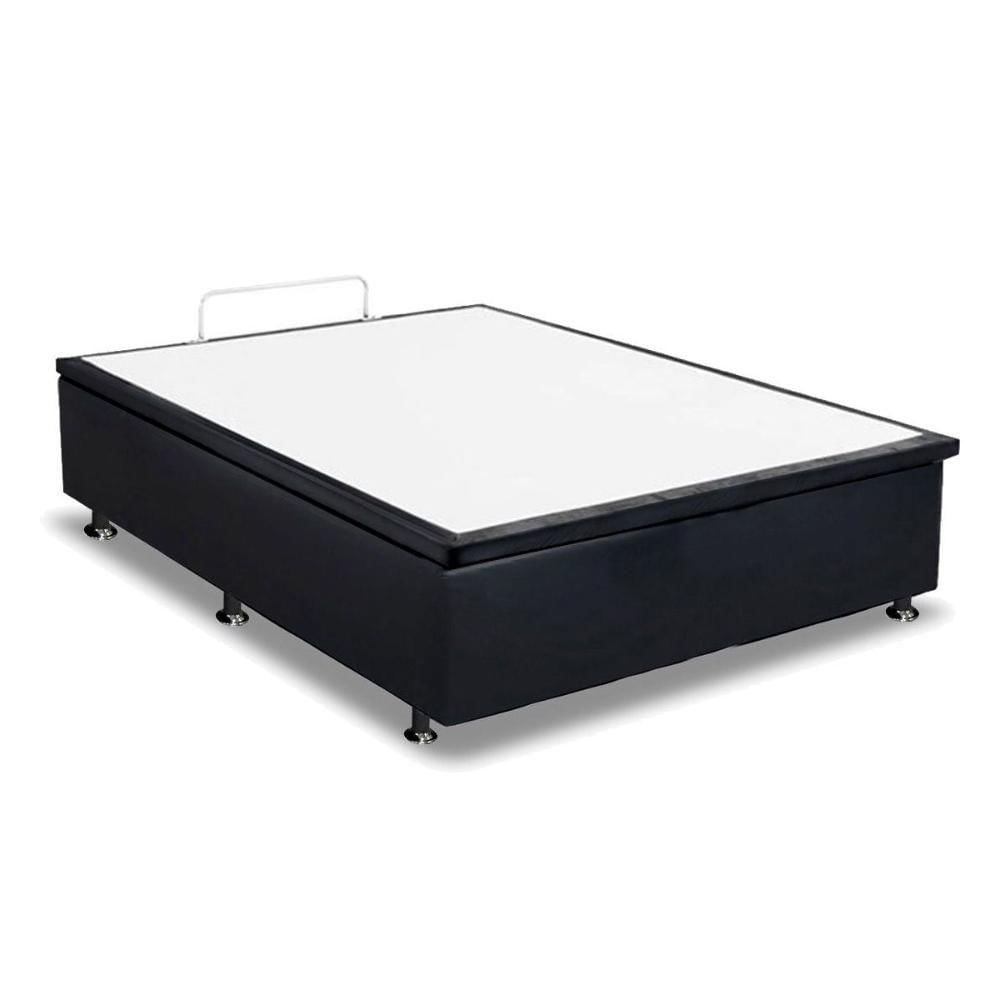 Miniatura Cama Box Baú Queen Universal Courano Black (158x198x35) - Ortobom