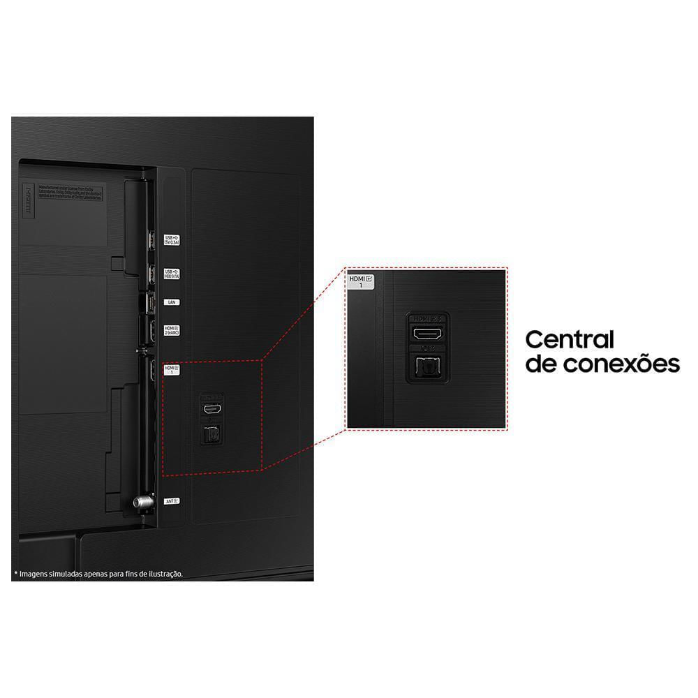 Miniatura Smart TV Samsung QLED 4K 65" Polegadas 65Q60DTO 2024 Modo Game, Som em Movimento, Tela sem limites e Wi-Fi Bivolt