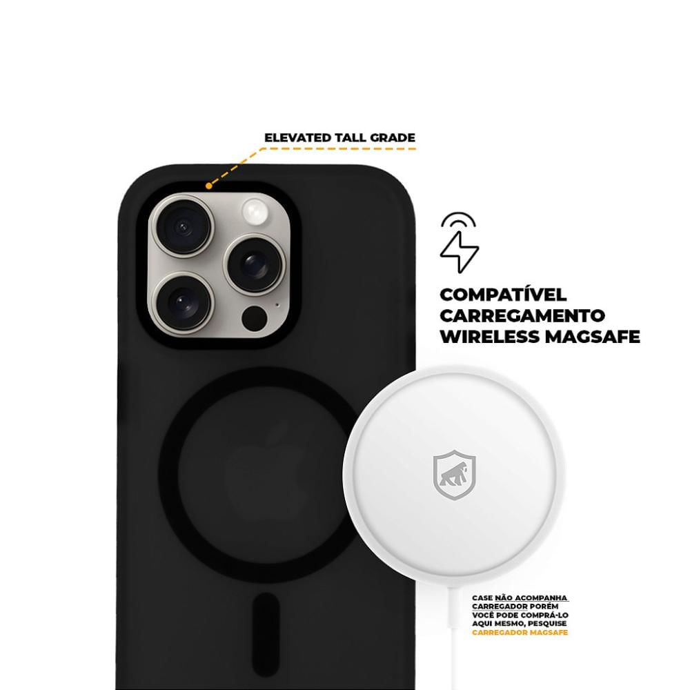 Capa MagSafe Pro para iPhone 14 Pro Max - Preta - Gshield