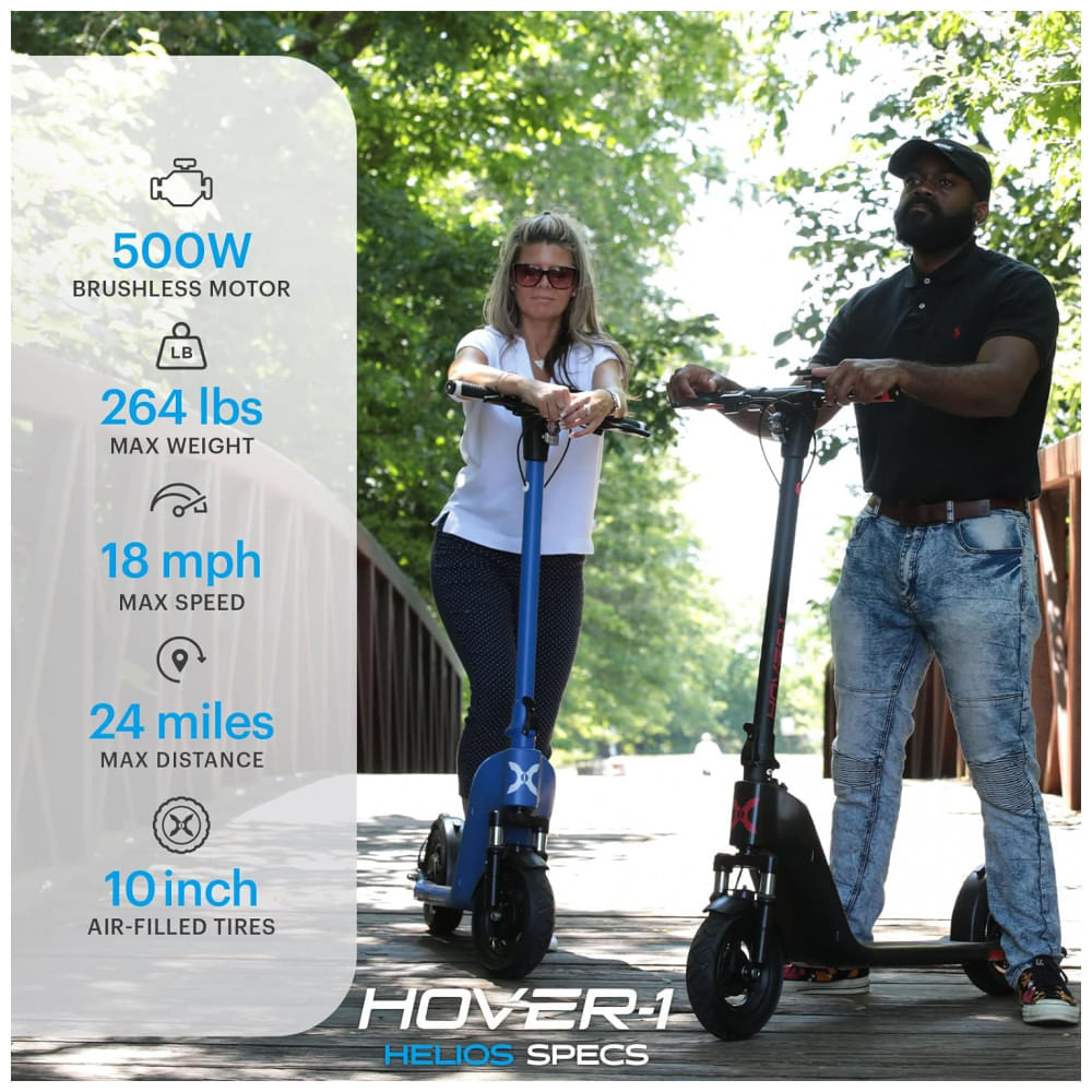 Hover 1 Patinete Elétrico Scooter 38 kmh, para até 120 kg e Maiores de 13 Anos, Amarelo e Preto