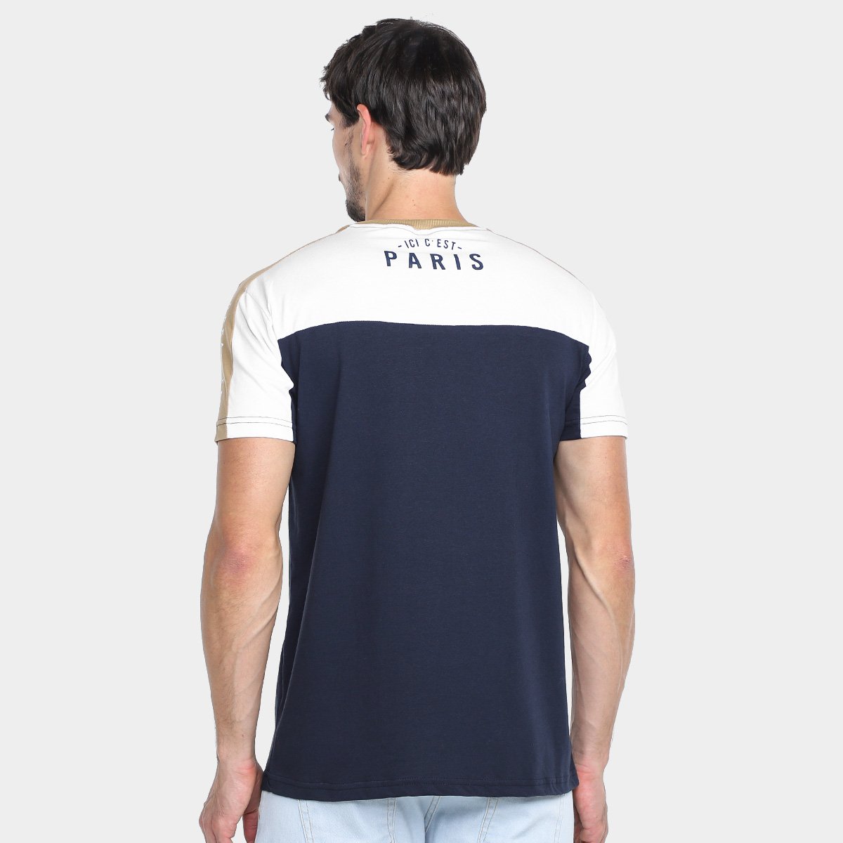 Miniatura Camiseta Industrie Paris Masculina Caramelo - G