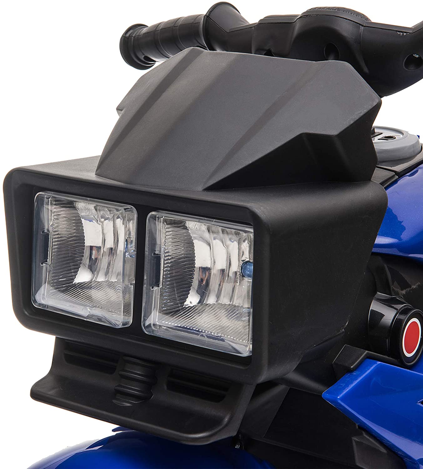 Aosom Moto Elétrica 1 Assento 12V com Luzes de LED Azul