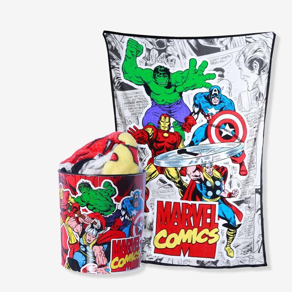 Miniatura Kit Manta Com Balde Marvel Comics