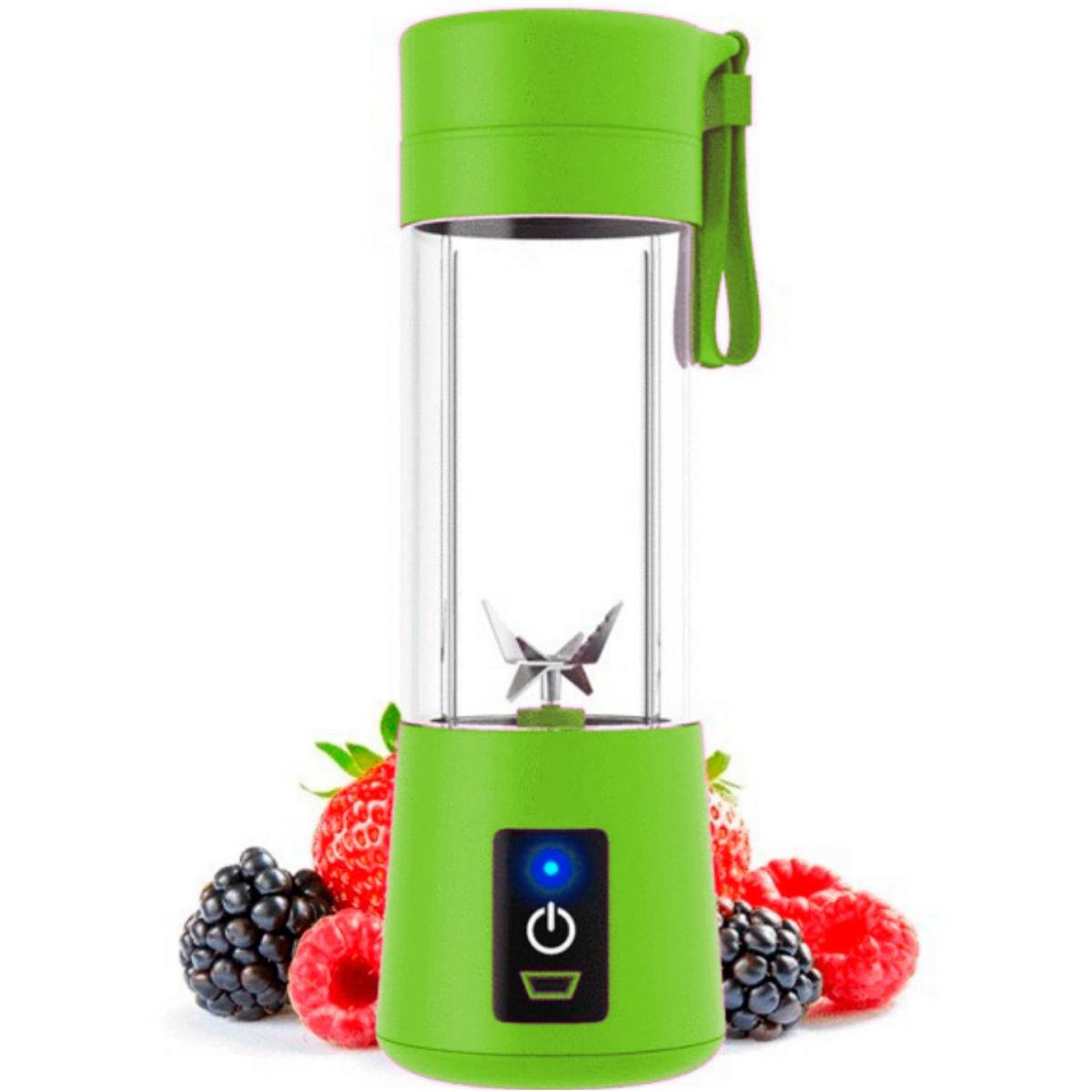 Miniatura Kit 3 Mini Liquidificador Portátil 6 Lâminas Potentes Usb Bivolt - Kit de eletroportáteis - Juice - Juice cup 6 lâminas potentes .