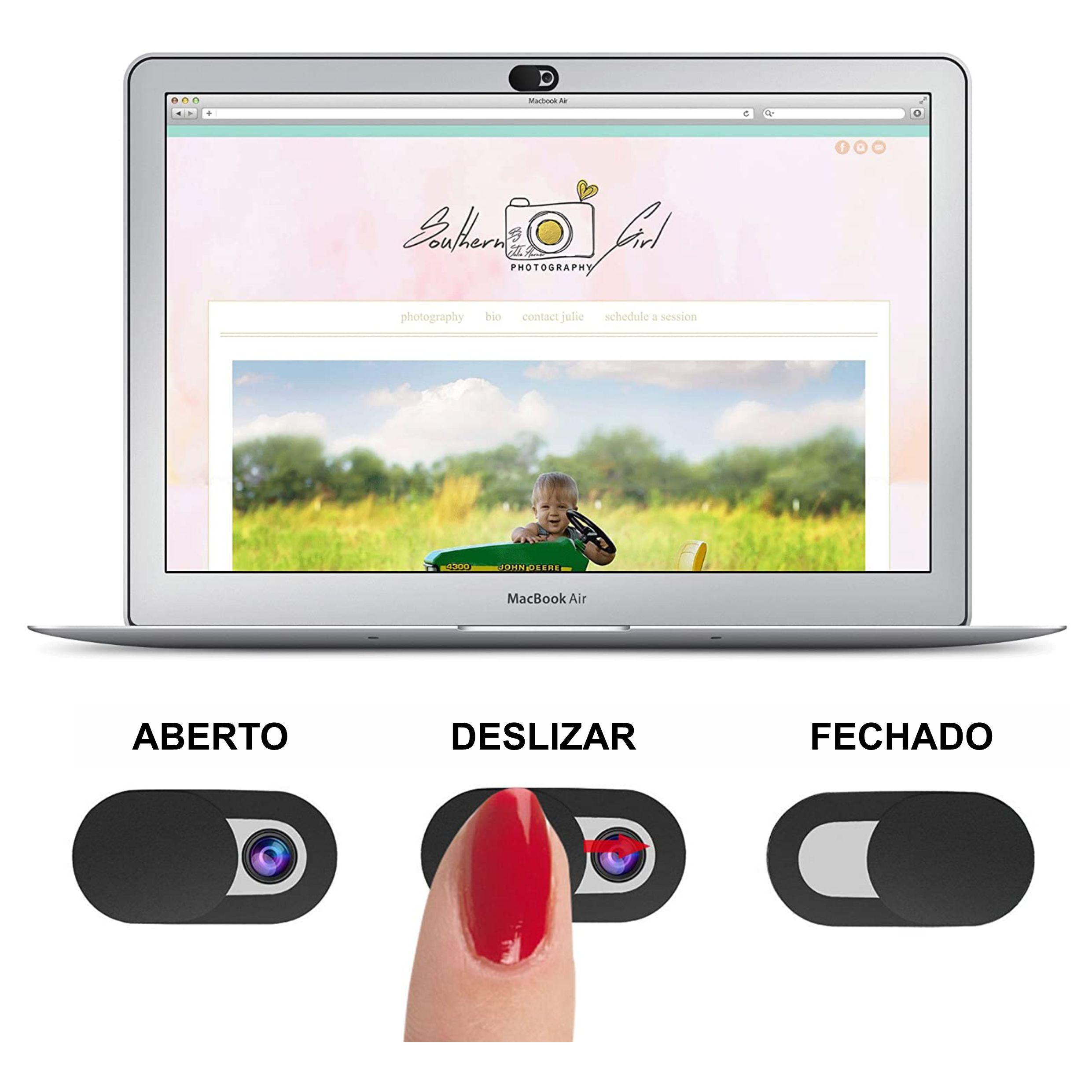 Miniatura Kit 6X Tapa Tampa Câmeras Protetor Esconde Webcam Cover