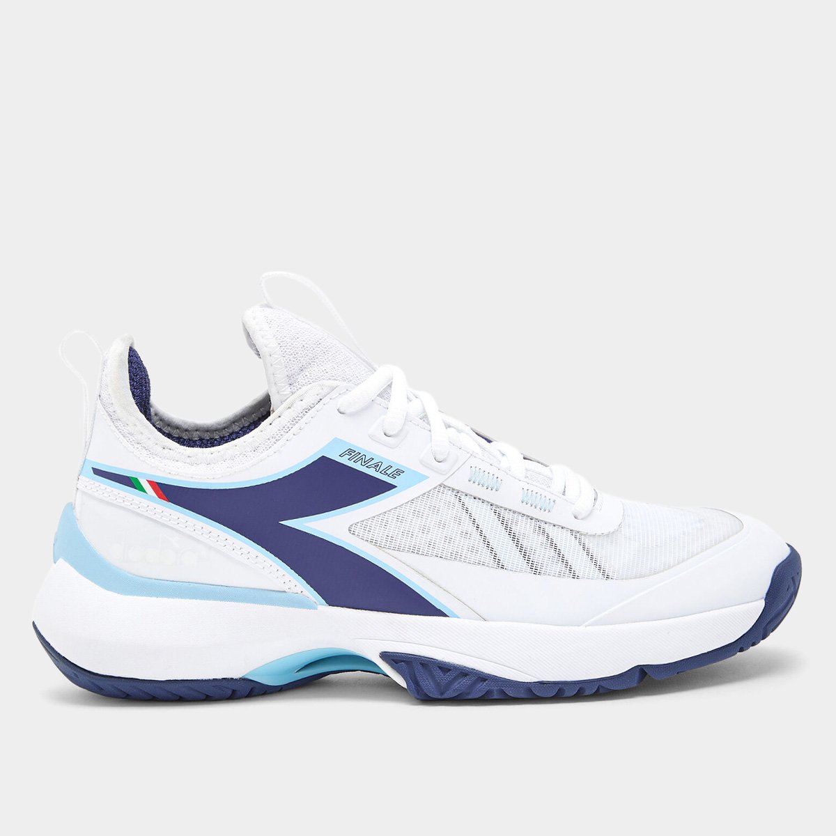 Miniatura Tênis Diadora Finale W AG Masculino Branco+Azul - 34