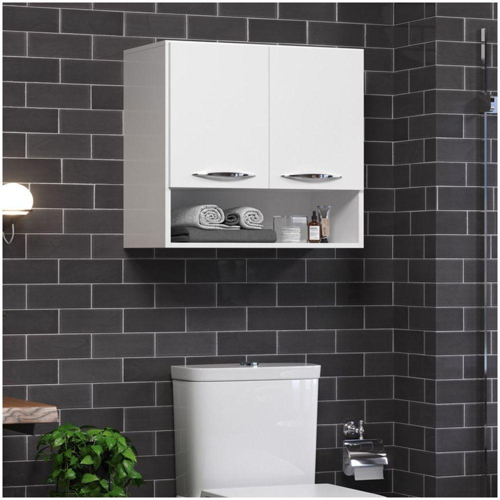 Miniatura Armário Módulo Organizador Com 2 Puxadores Aéreo De Parede