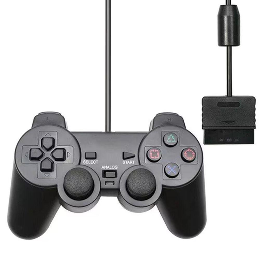 Miniatura Controle Ps2 Com Fio Manete Dualshock Playstation 2 E 1 Analógico Preciso Alta Sensibilidade