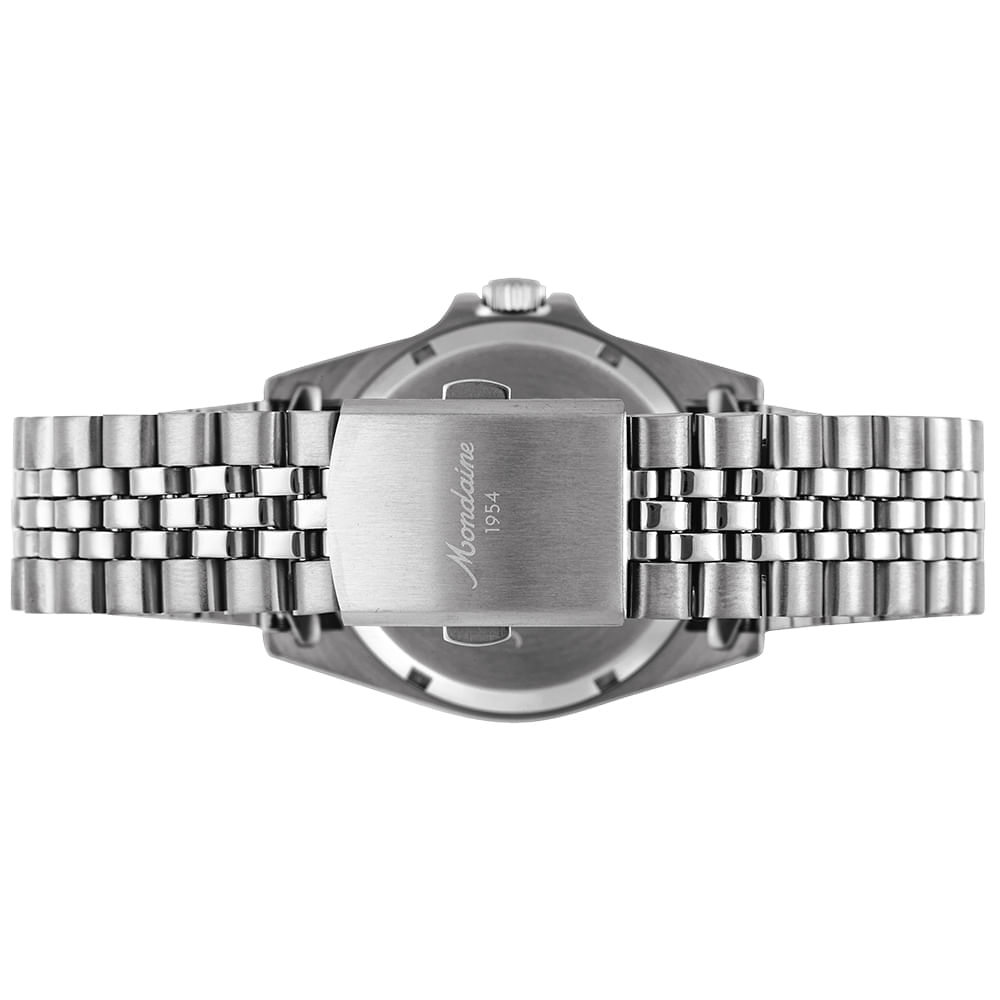 Miniatura Relógio Masculino Aço Prata Automático Mostrador Azul Relógio Masculino Aço Prata 40mm Automático Mostrador Azul