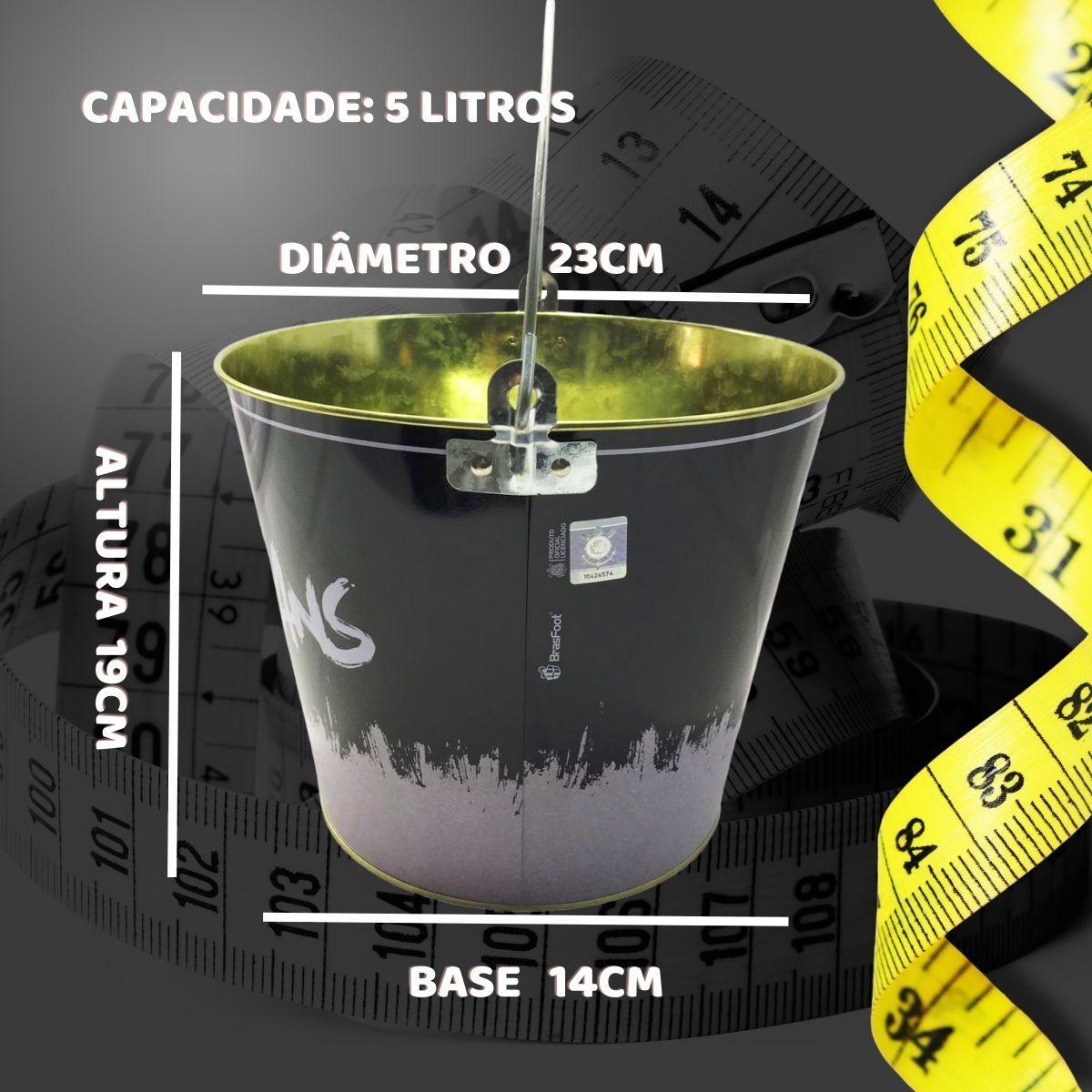 Miniatura Kit 1Un Copo Americano Vidro 190Ml Tradicional + Balde