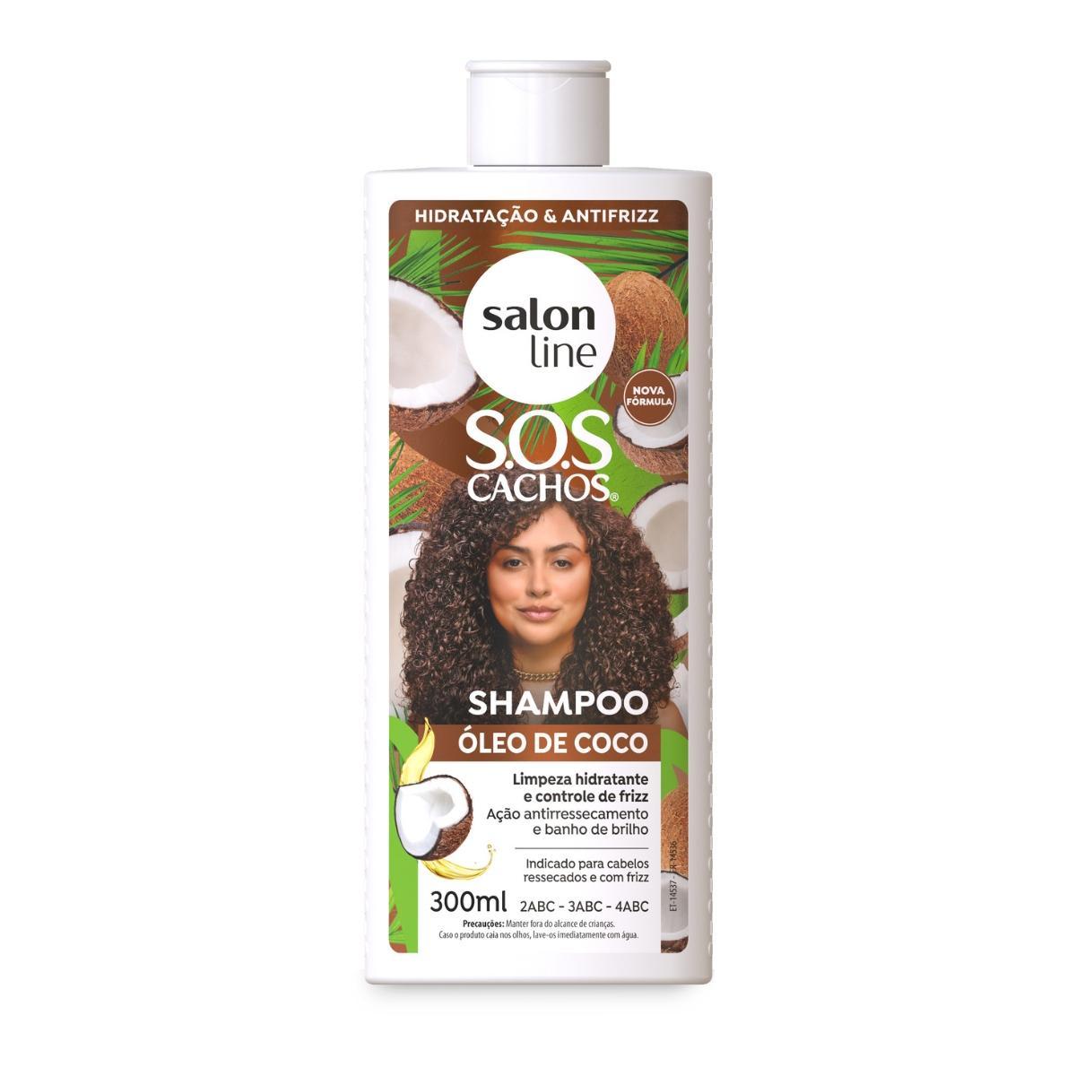 Miniatura Shampoo 300Ml + Condicionador 200Ml Óleo De Coco Salon Line