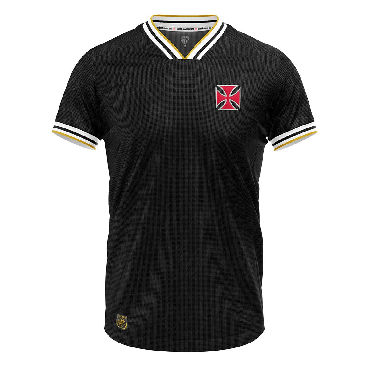 Miniatura Camisa Vasco RetrôMania 1974 Masculina Preto - P