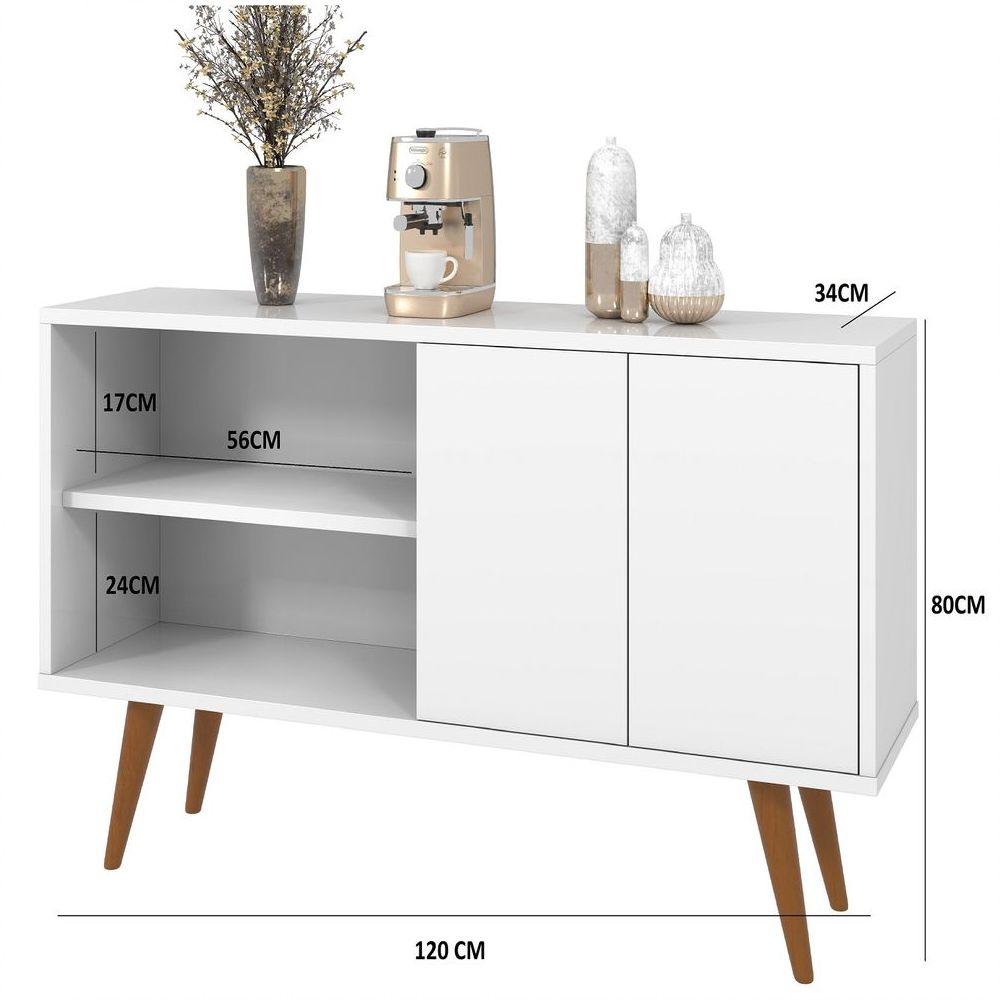 Miniatura Buffet Com 2 Portas & 4 Pés Palito Para Sala De Estar