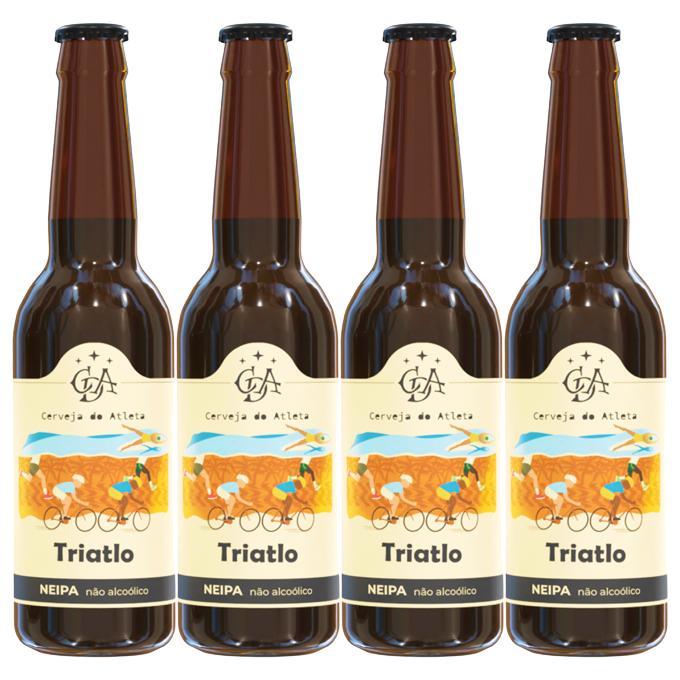 Miniatura Cerveja Sem Álcool Ipa Atleta Triatlo - 335 Ml - Nacional