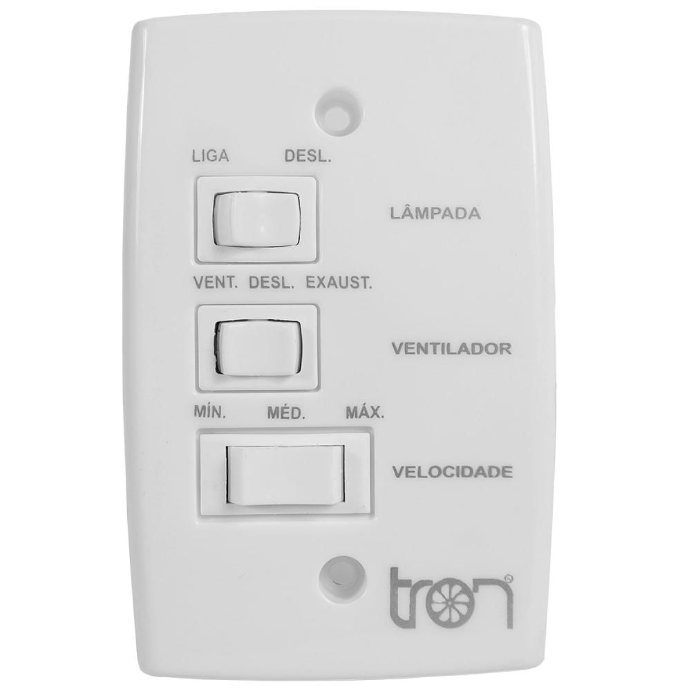 Miniatura Ventilador de Teto 220V Alumínio Escovado Mareiro Tron Marrom