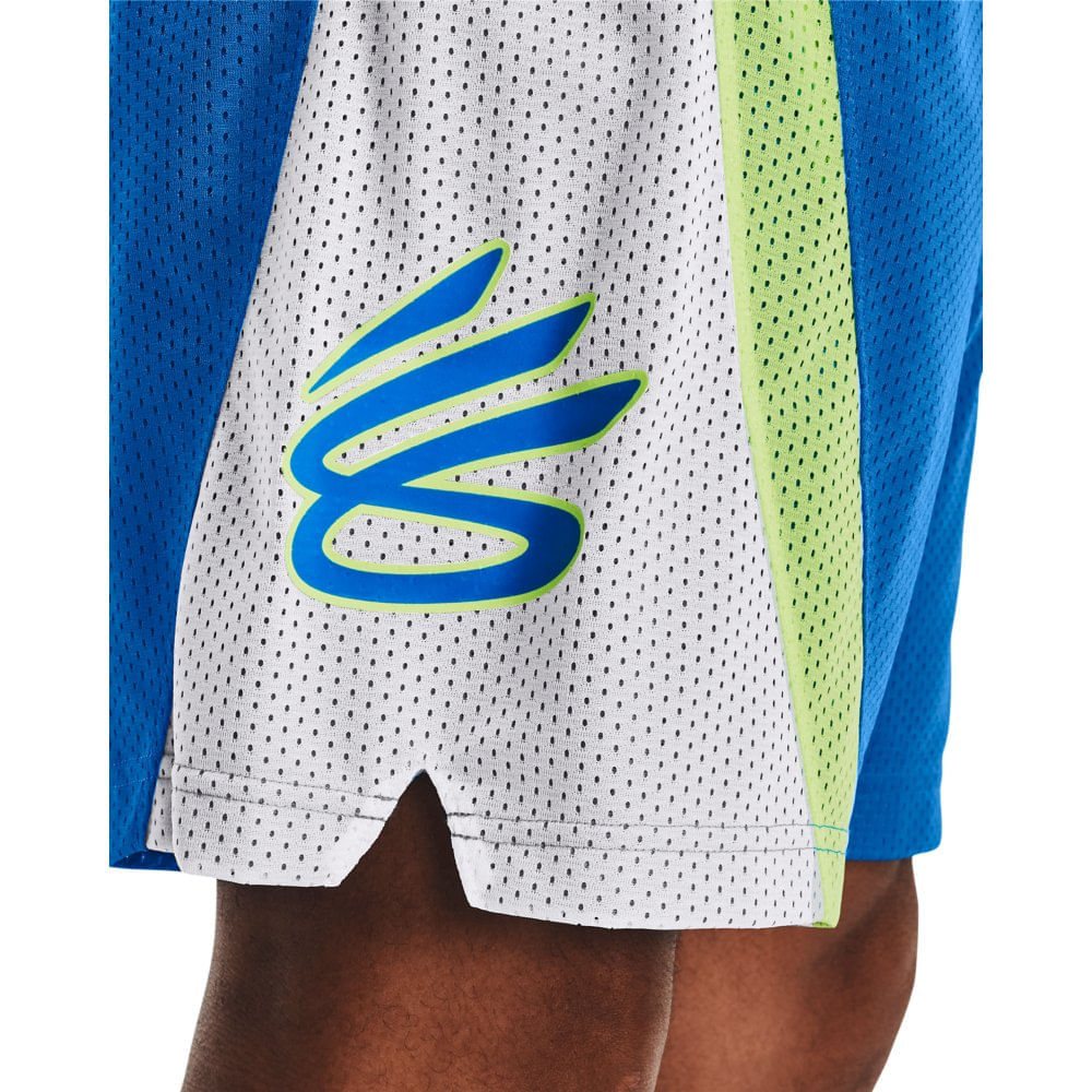 Bermuda de Basquete Masculina Under Armour Curry Splash 9 Azul - G