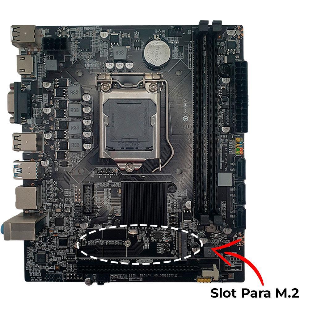 Miniatura Kit Placa Mãe H110, Cooler 1151, I3-6100, Ram 8Gb, Ssd 256Gb