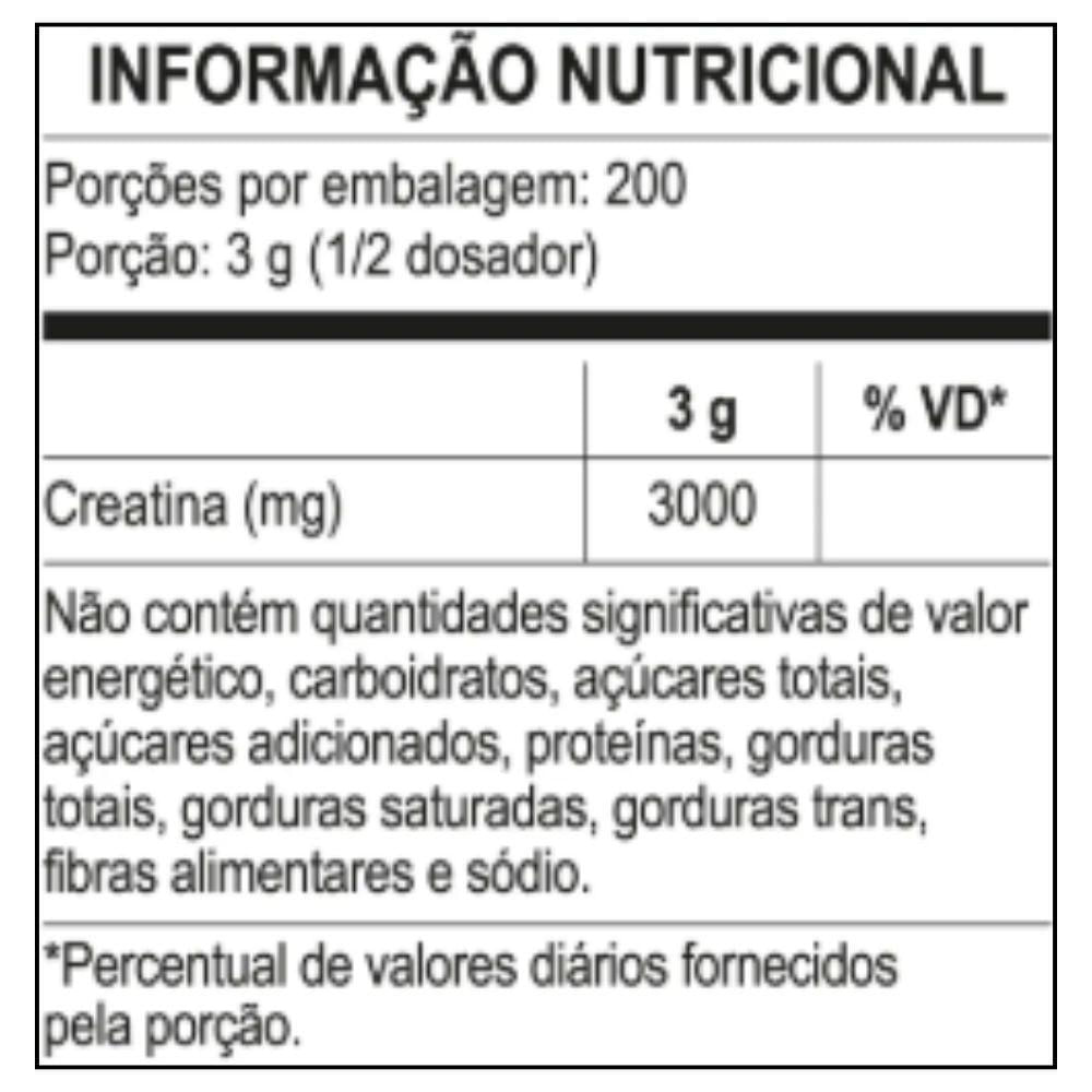 Miniatura Creadop Creatina Monohidratada Refil 600G - Elemento Puro