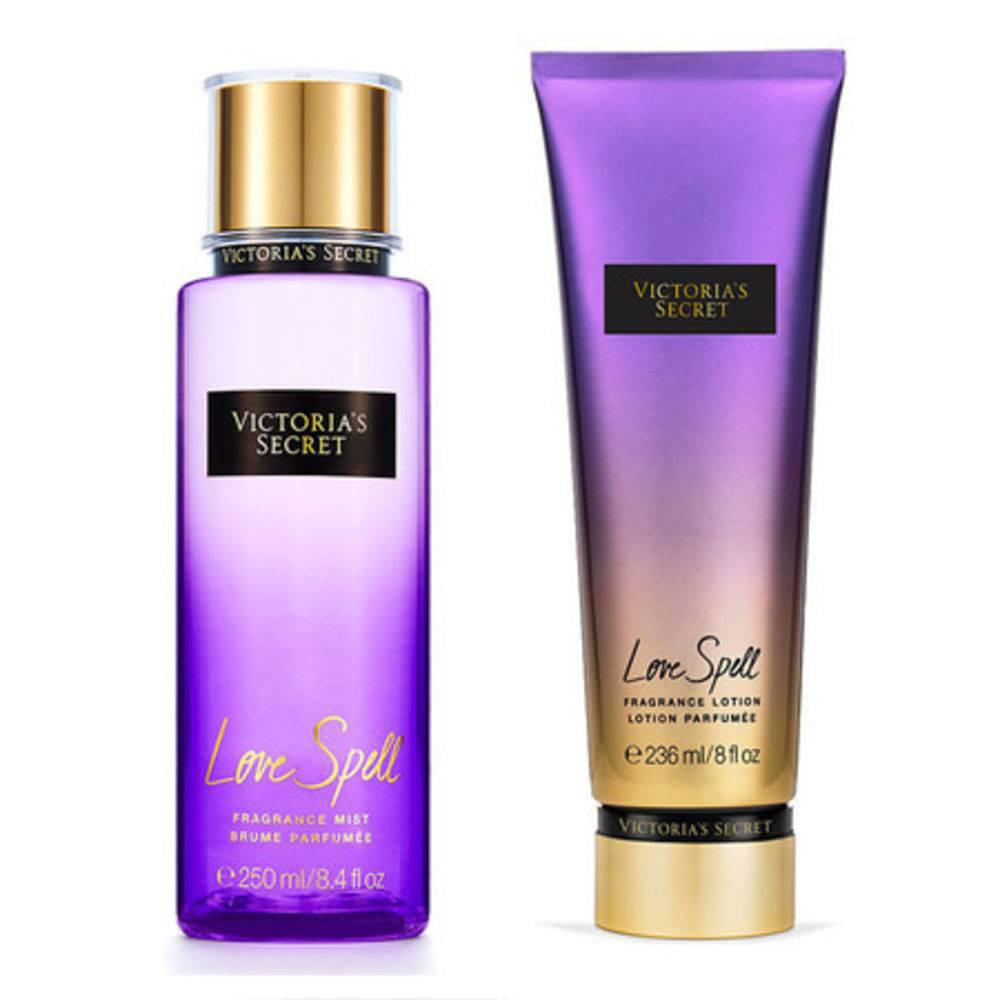 Miniatura Kit Victoria Secret Love Spell Hidratante 236Ml, Body Splash Hidratante - Victoria's secret - Creme