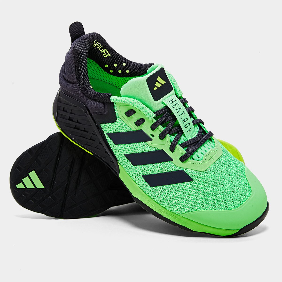 Miniatura Tênis Adidas Dropset 3 Verde Limão+Preto - 38