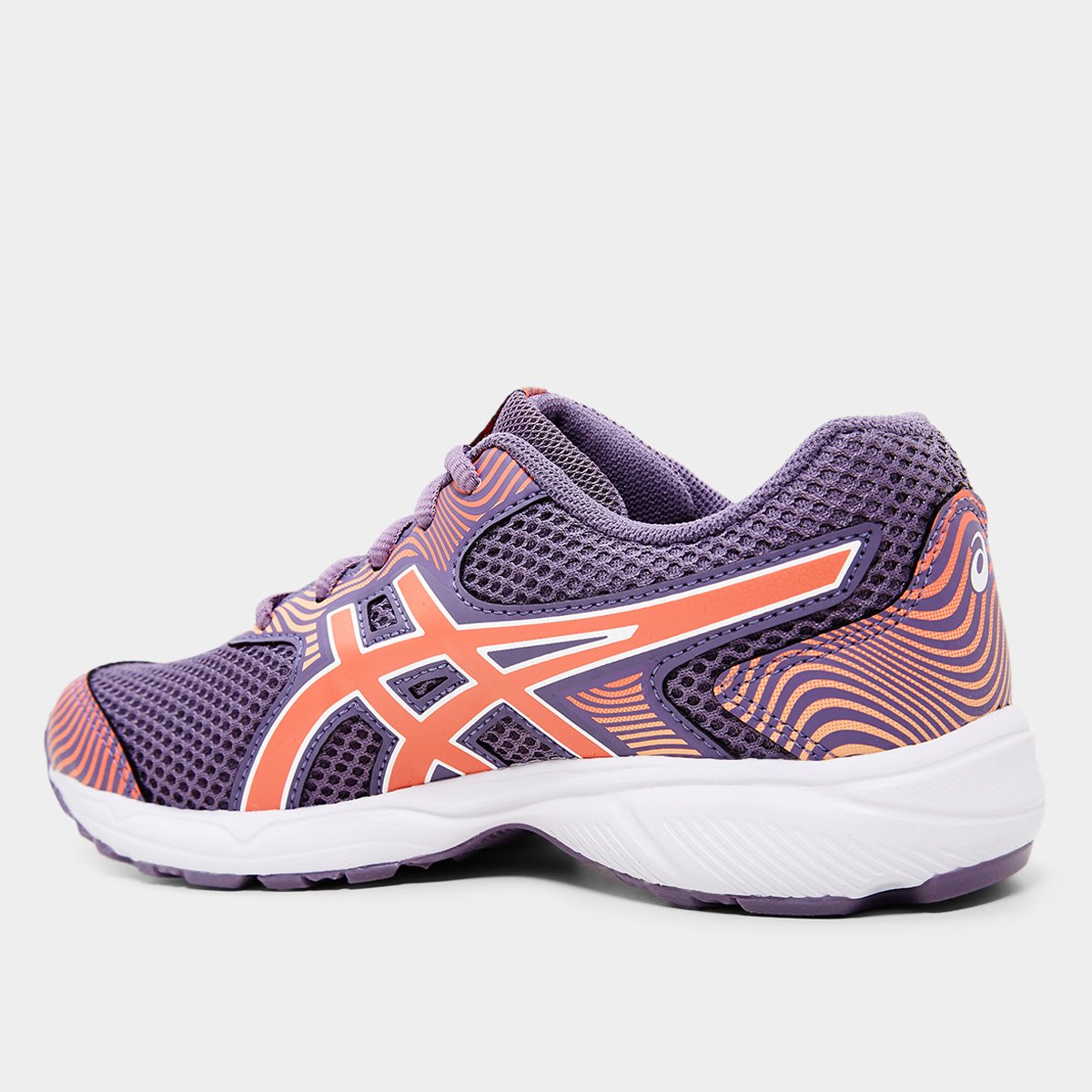 Miniatura Tênis Infantil Asics Buzz 4 Gs Roxo+Laranja - 31
