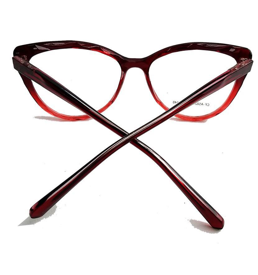 Armação De Óculos De Grau Gatinho Feminino Red Degrade 5027 TR90
