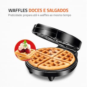 Miniatura Máquina de Waffle Mondial Pratic Waffle GW-01 110V