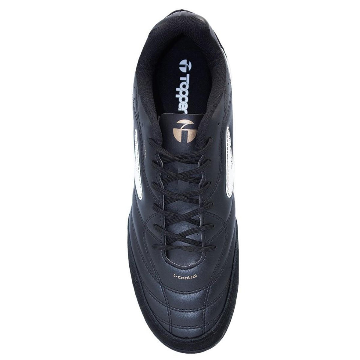 Miniatura Chuteira Society Topper Maestro Td IV Preto+Dourado - 37