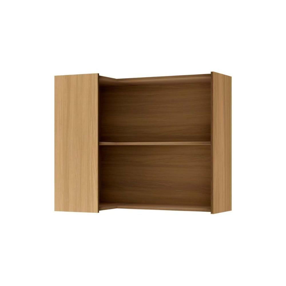 Armário Aéreo P- Cozinha Rainha Canto C- 2portas 92 Cm Nature - Nesher