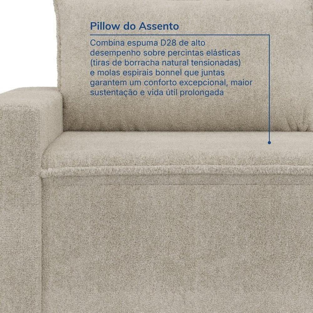 Sofá Modular de Canto 4 Módulos Zen Cabecasa Madeiramadeira Off White